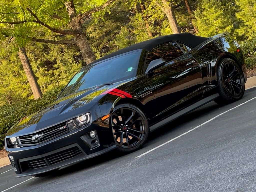 Black 2014 Chevrolet Camaro ZL1 Convertible RWD Convertible Rear-Wheel Drive 6-Speed Manual