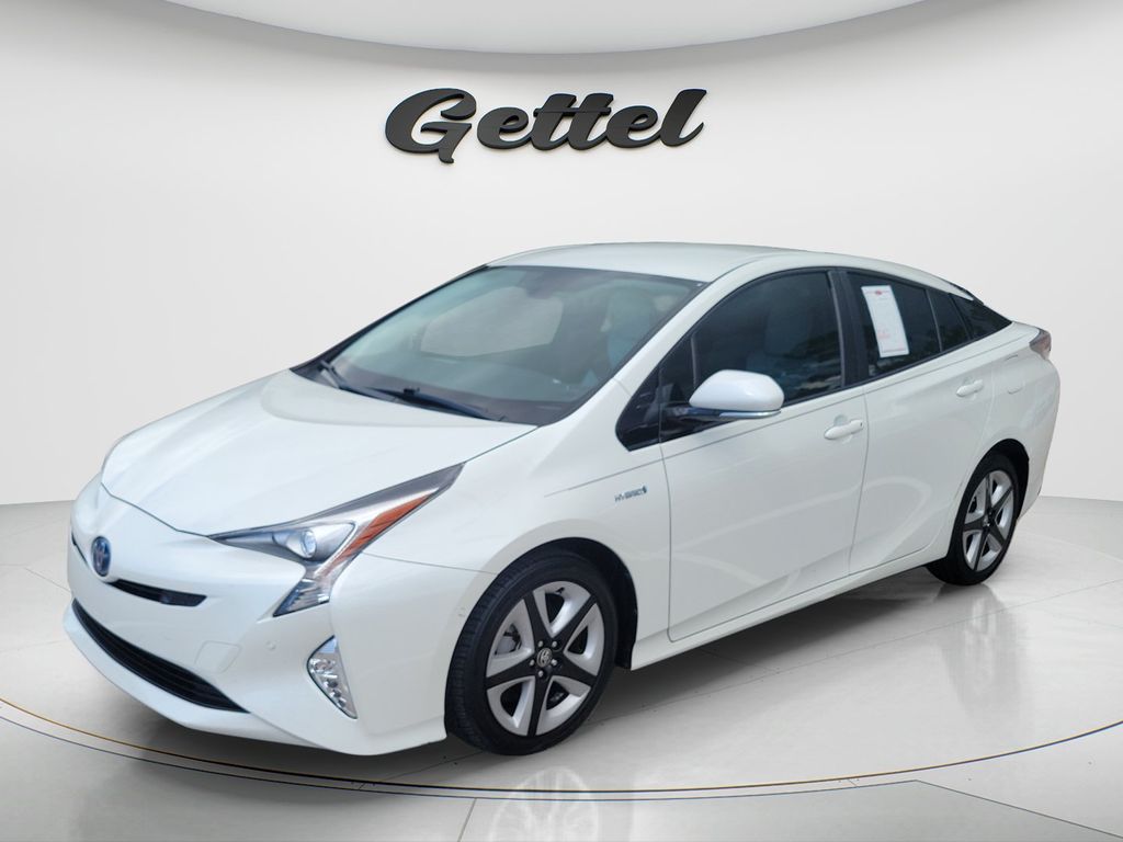 White (Blizzard Pearl) 2017 Toyota Prius Hatchback Front-Wheel Drive Continuously Variable Transmission
