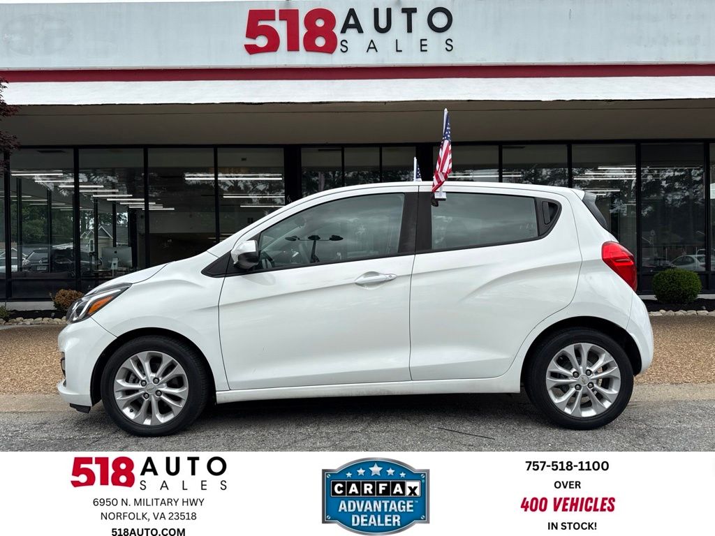 Summit White 2021 Chevrolet Spark Hatchback Front-Wheel Drive Continuously Variable Transmission