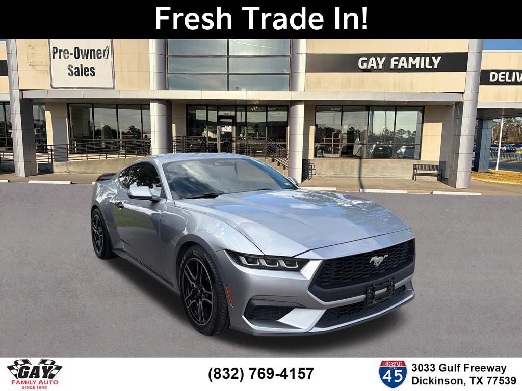 Silver Metallic 2024 Ford Mustang EcoBoost Fastback RWD Coupe Rear-Wheel Drive Automatic