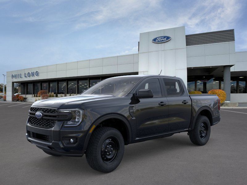 Shadow Black 2026 Ford Ranger XL SuperCrew 4WD Pickup Truck Four-Wheel Drive Automatic