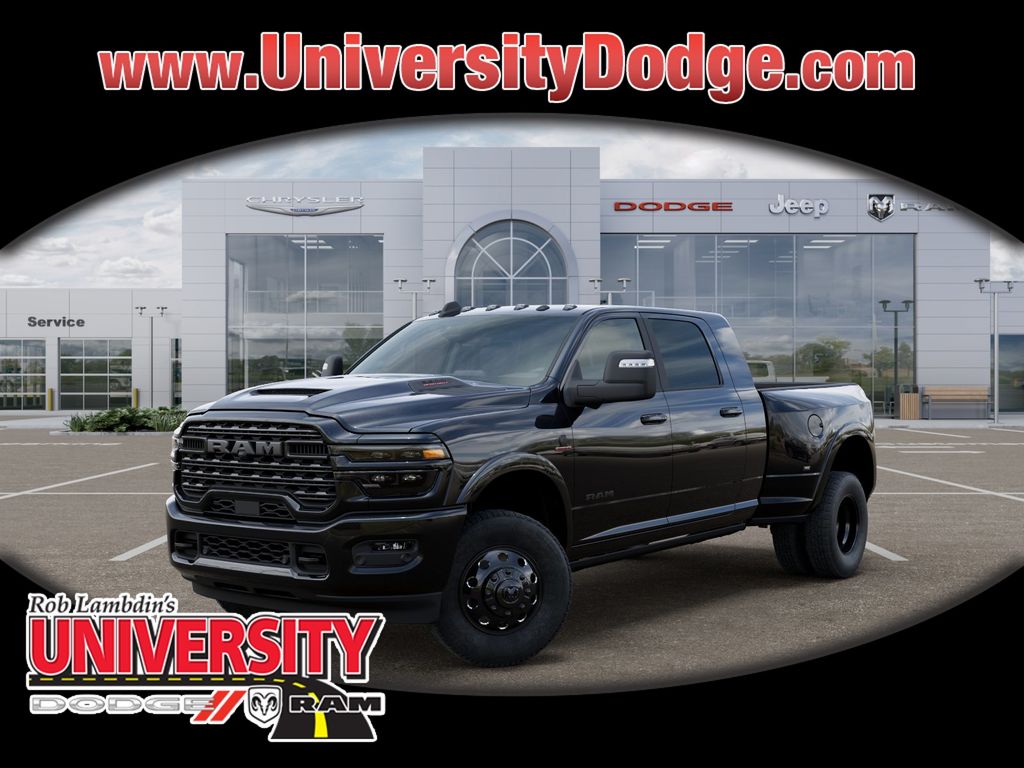 Diamond Black Crystal Pearlcoat 2026 RAM 3500 Pickup Truck Four-Wheel Drive 8-Speed Automatic