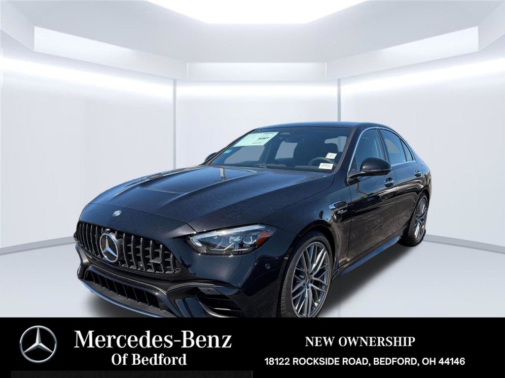 Black (Obsidian) 2026 Mercedes-Benz C-Class Sedan All-Wheel Drive 9-Speed Automatic