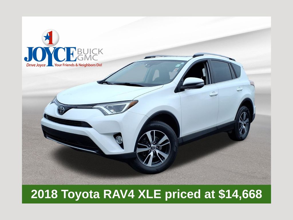 Super White 2018 Toyota RAV4 SUV / Crossover All-Wheel Drive 6-Speed Automatic