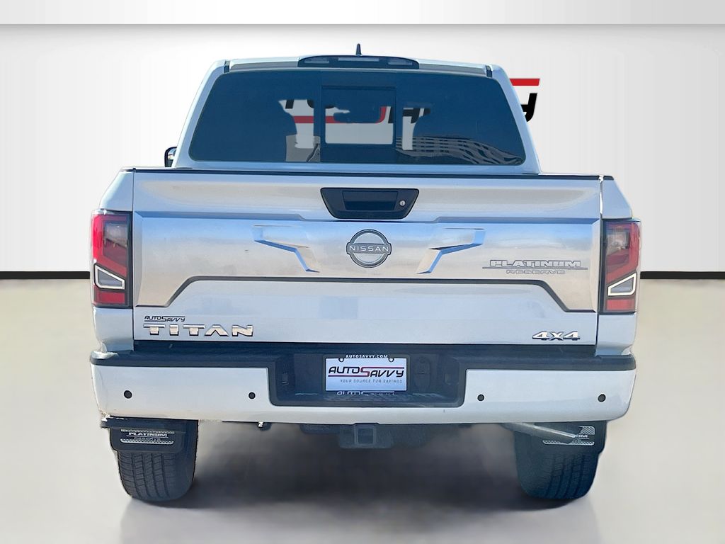 2024 Nissan Titan Platinum Reserve White at Bayshore Chrysler Jeep Dodge Ram