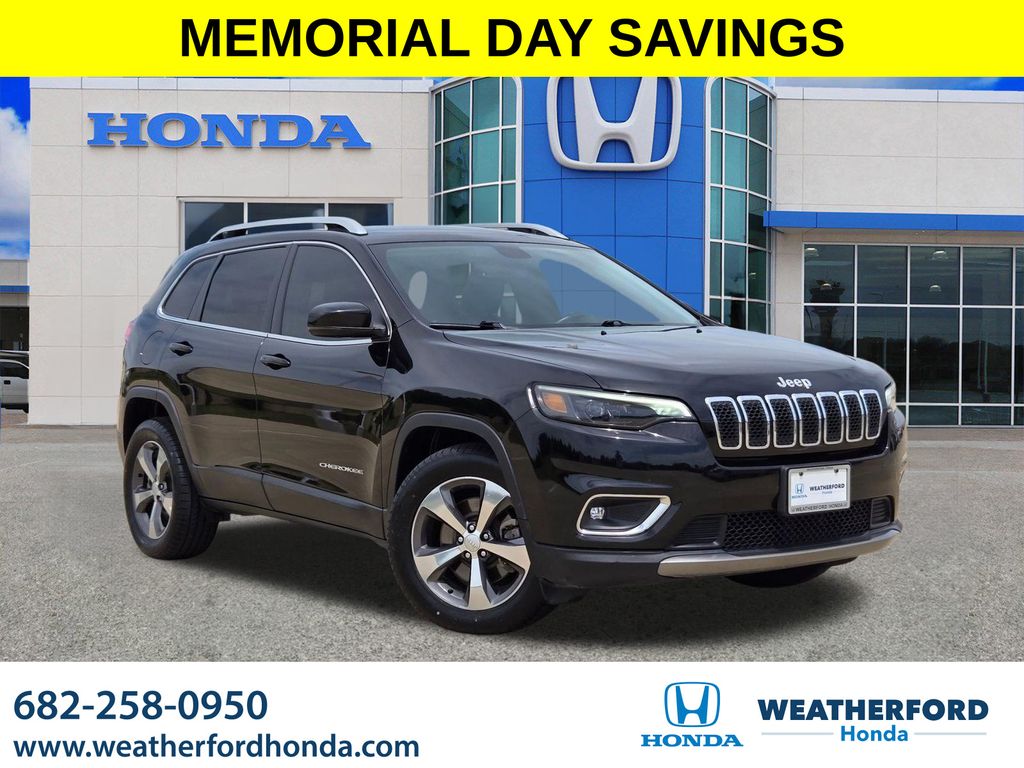 Diamond Black Crystal Pearlcoat 2019 Jeep Cherokee Limited FWD SUV / Crossover Front-Wheel Drive 9-Speed Automatic
