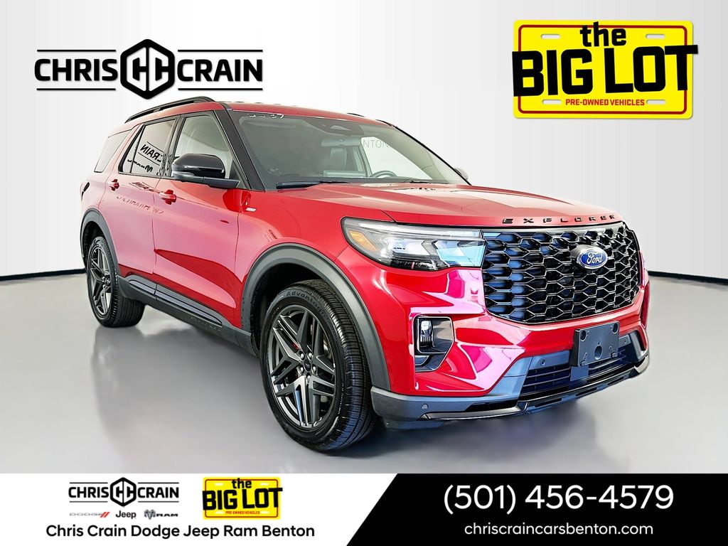 Red Metallic 2025 Ford Explorer ST-Line AWD SUV / Crossover All-Wheel Drive Automatic