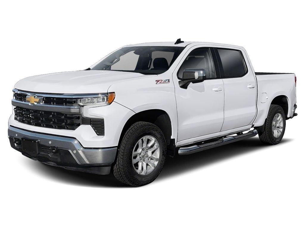 Summit White 2025 Chevrolet Silverado 1500 Pickup Truck Four-Wheel Drive Automatic
