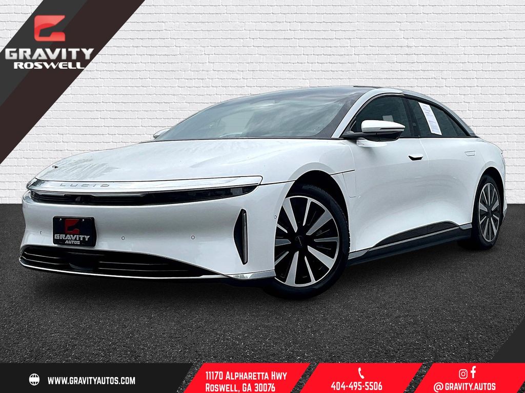 White 2023 Lucid Air Sedan All-Wheel Drive 1-Speed Automatic