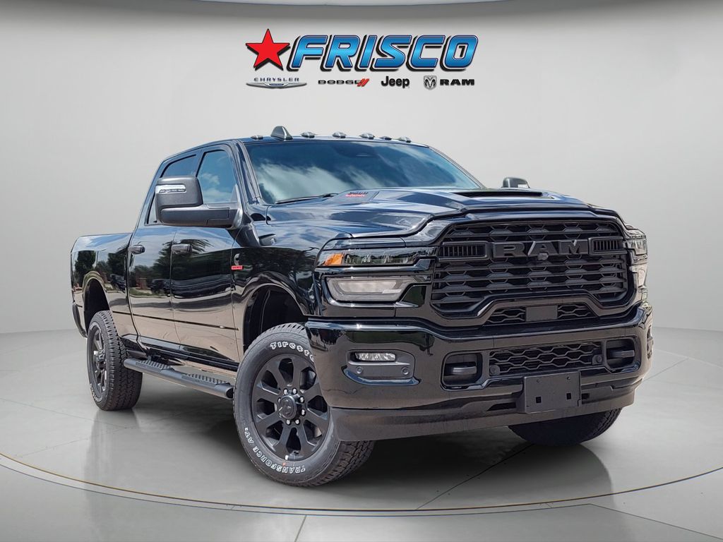 Diamond Black Crystal Pearlcoat 2026 RAM 2500 Tradesman Crew Cab 4WD Pickup Truck Four-Wheel Drive 8-Speed Automatic