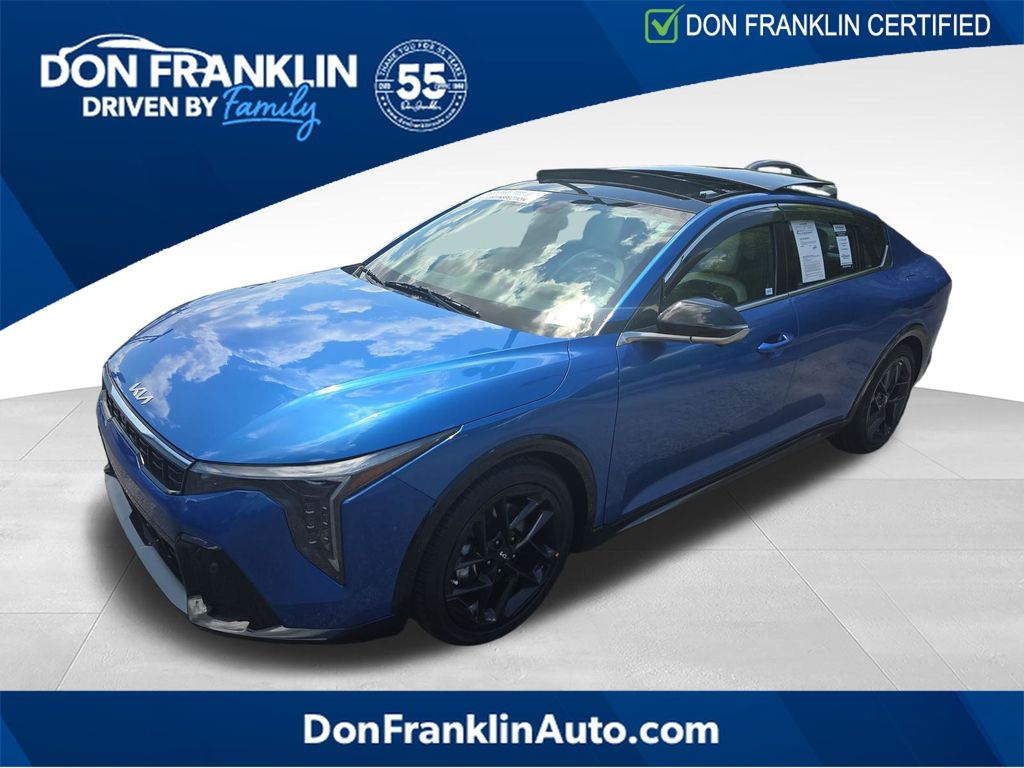 Wave Blue 2025 Kia K4 GT-Line Turbo FWD Sedan Front-Wheel Drive 8-Speed Automatic