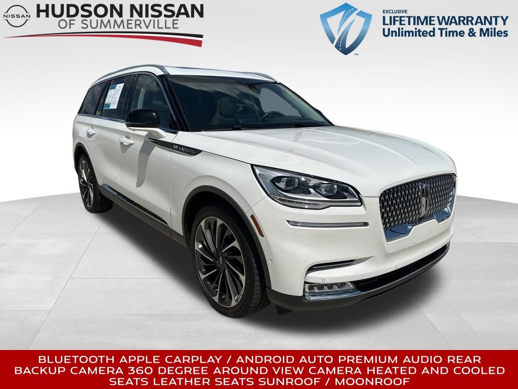 2021 Pristine White Lincoln Aviator Reserve AWD SUV