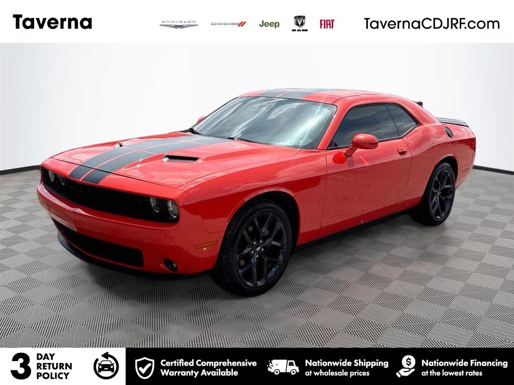 Go Mango! 2021 Dodge Challenger Coupe Rear-Wheel Drive 8-Speed Automatic
