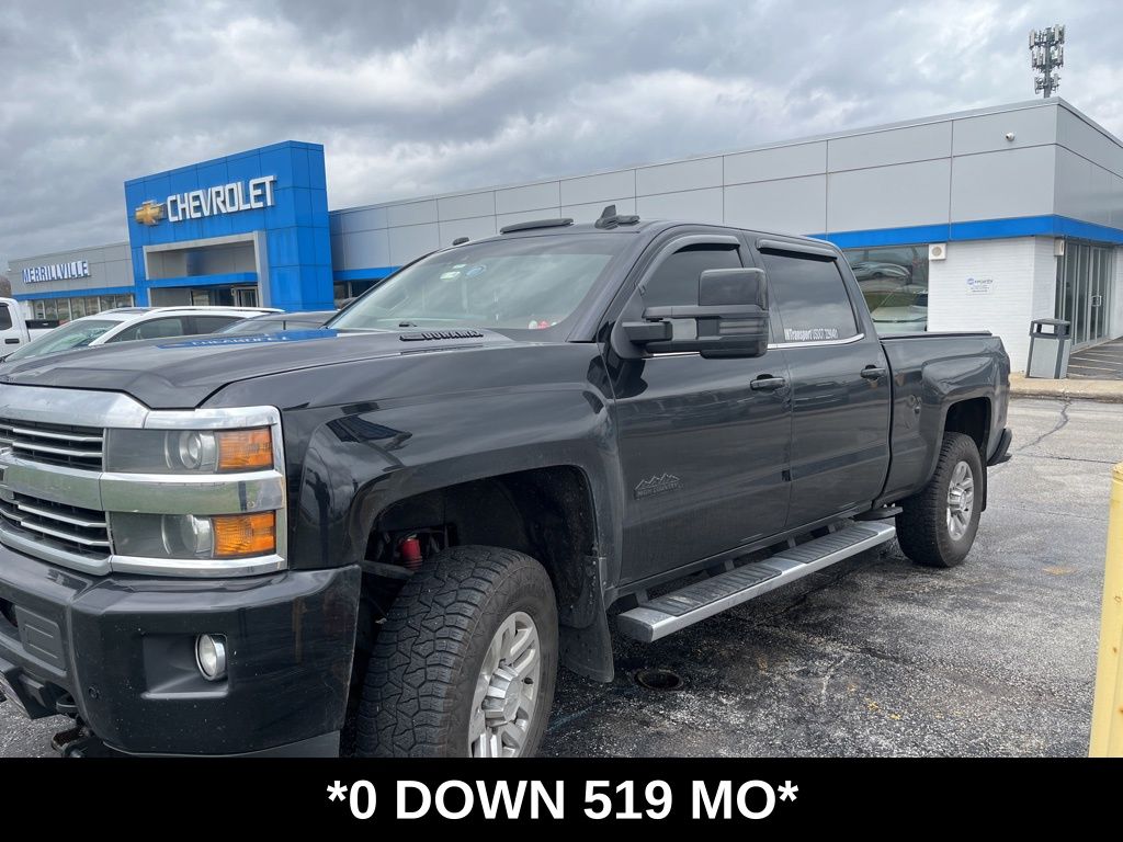 Black 2016 Chevrolet Silverado 2500HD High Country Crew Cab 4WD Pickup Truck Four-Wheel Drive 6-Speed Automatic