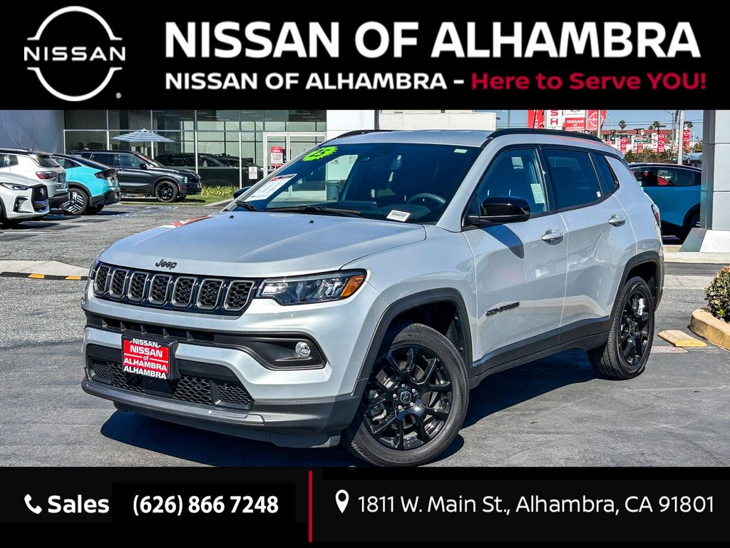 Silver Zynith Metallic Clearcoat 2025 Jeep Compass Latitude 4WD SUV / Crossover Four-Wheel Drive 8-Speed Automatic