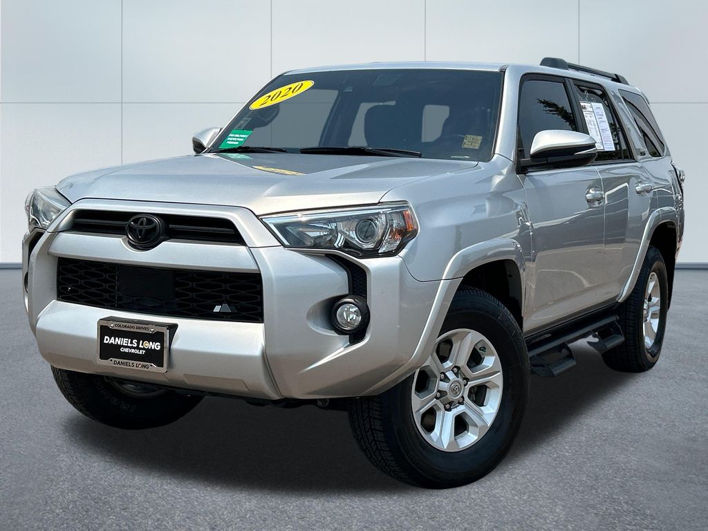 Classic Silver Metallic 2020 Toyota 4Runner SUV / Crossover Four-Wheel Drive 5-Speed Automatic Overdrive
