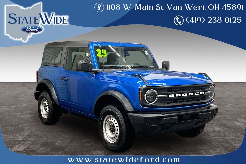 Blue Metallic 2025 Ford Bronco 2-Door 4WD SUV / Crossover Four-Wheel Drive Automatic