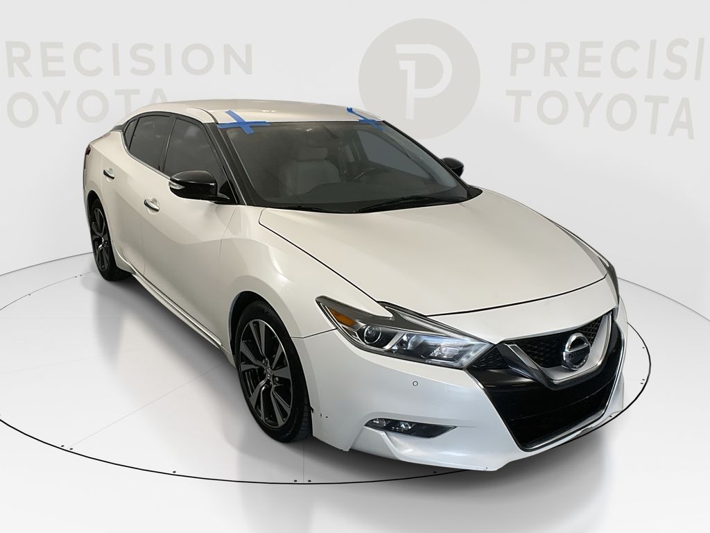 Pearl White 2016 Nissan Maxima SV Sedan Front-Wheel Drive Continuously Variable Transmission