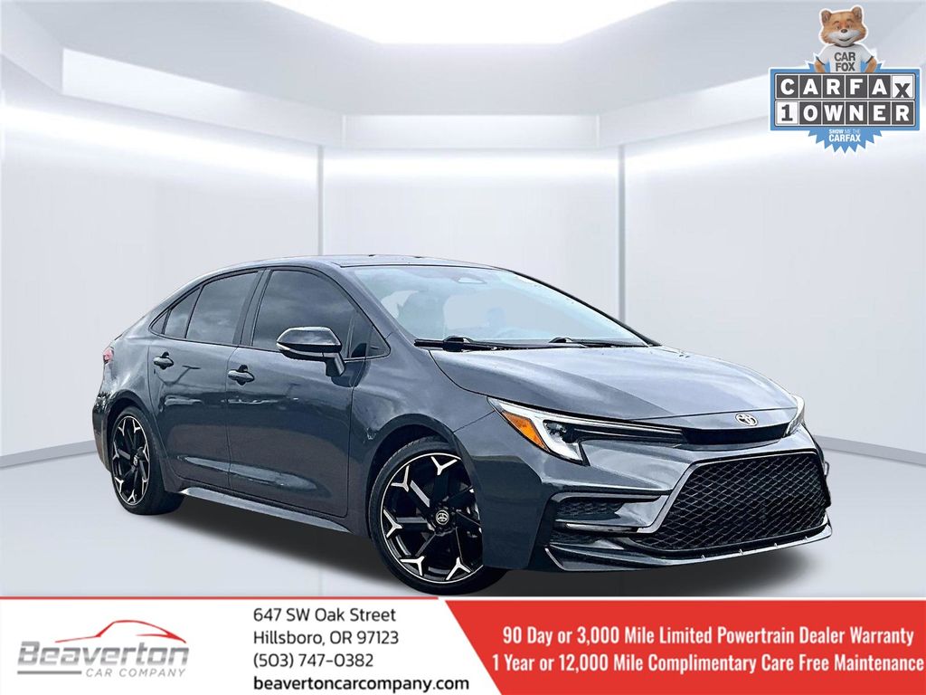 Midnight Black Metallic 2025 Toyota Corolla Sedan Front-Wheel Drive Continuously Variable Transmission