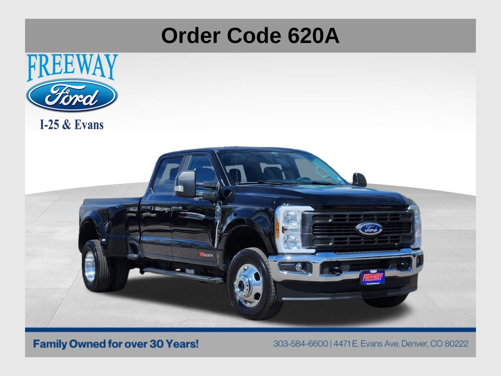 Black Metallic 2025 Ford F-350 Super Duty XL Crew Cab LB DRW 4WD Pickup Truck Four-Wheel Drive Automatic
