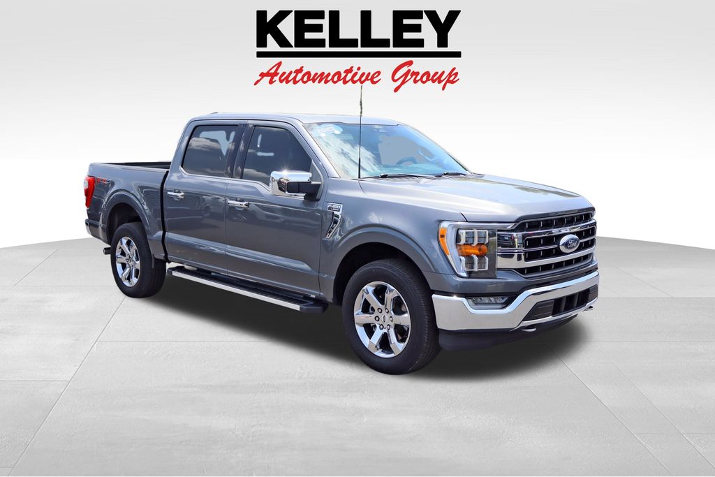 Gray Metallic 2022 Ford F-150 Pickup Truck Four-Wheel Drive Automatic