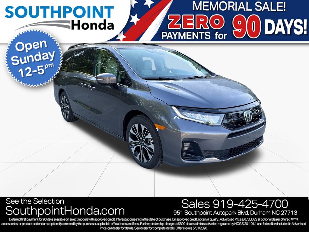 Gray (Modern Steel Metallic) 2026 Honda Odyssey Elite FWD Minivan Front-Wheel Drive Automatic