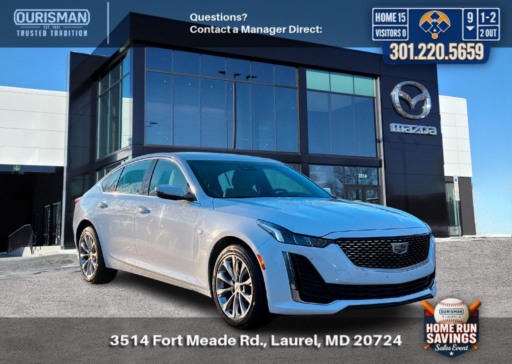 Summit White 2024 Cadillac CT5 Premium Luxury AWD Sedan All-Wheel Drive Automatic