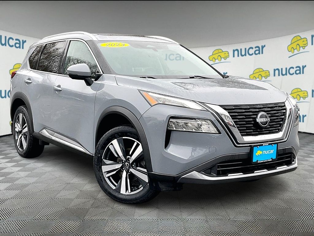 Boulder Gray Pearl 2023 Nissan Rogue SL AWD SUV / Crossover All-Wheel Drive Continuously Variable Transmission