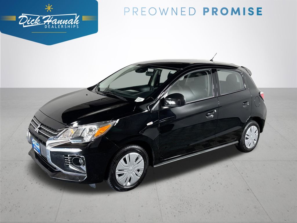 Black 2024 Mitsubishi Mirage Hatchback Continuously Variable Transmission