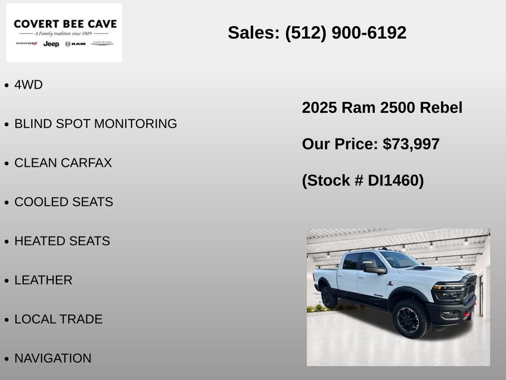 Used Car 2025 Ram 2500  Rebel For Sale Under $80,000 In Austin, Texas