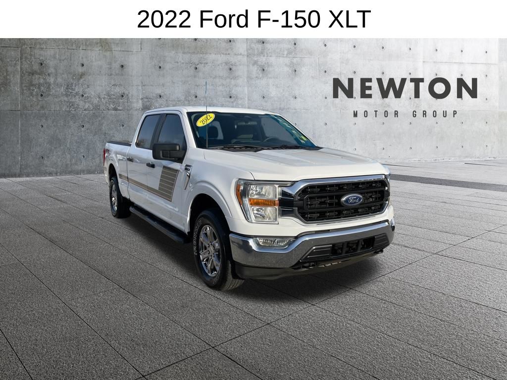 White 2022 Ford F-150 Pickup Truck Four-Wheel Drive Automatic