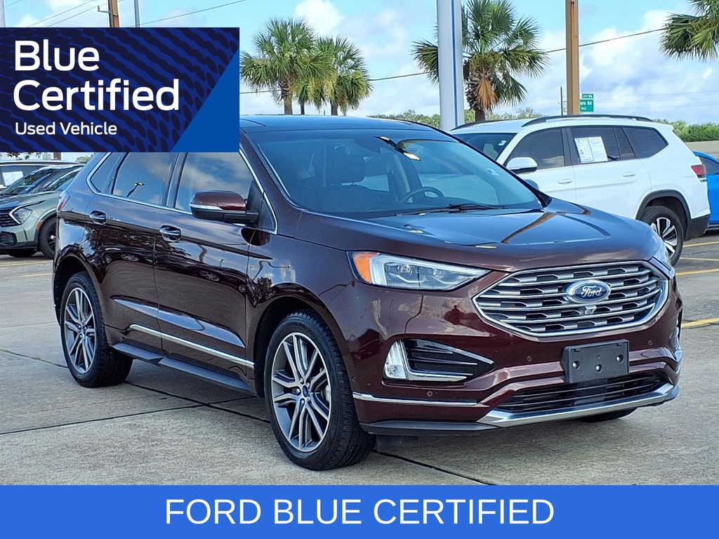 2019 Ford Edge Titanium Red at Bravo Nissan