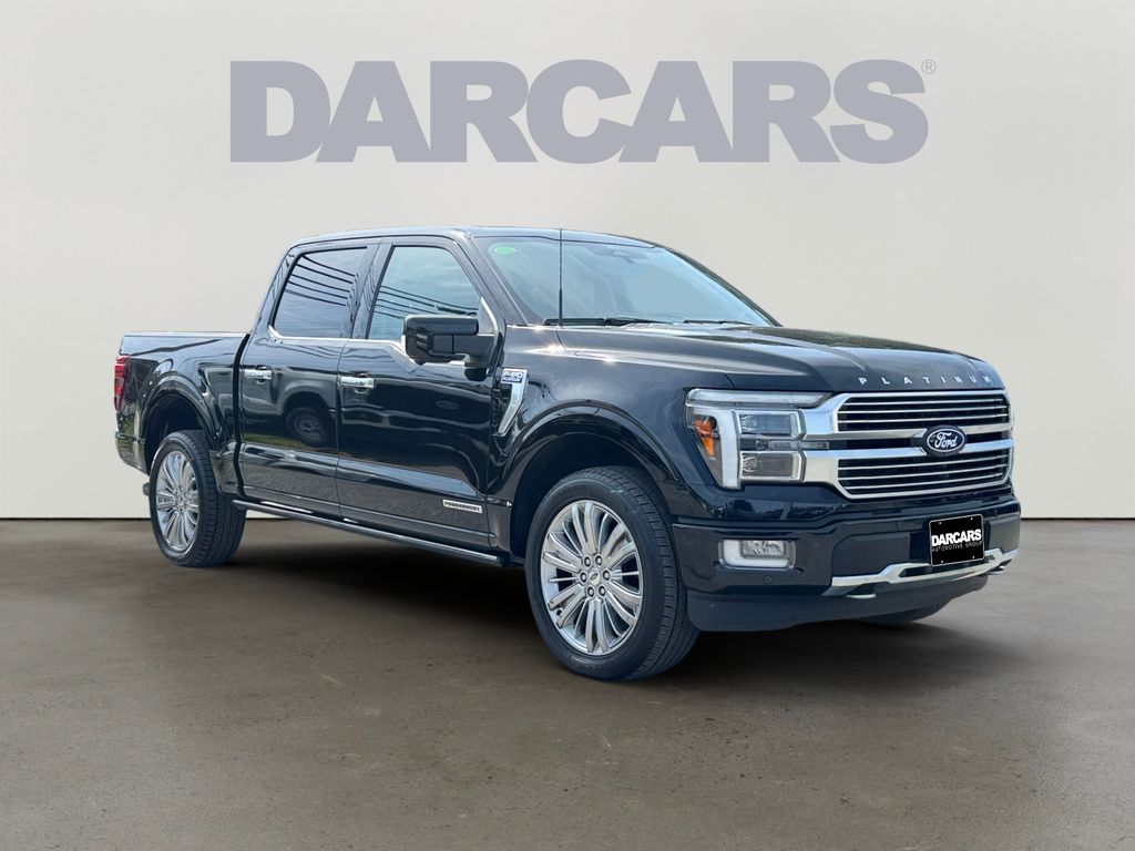 Black Metallic 2024 Ford F-150 Platinum SuperCrew 4WD Pickup Truck Four-Wheel Drive Automatic