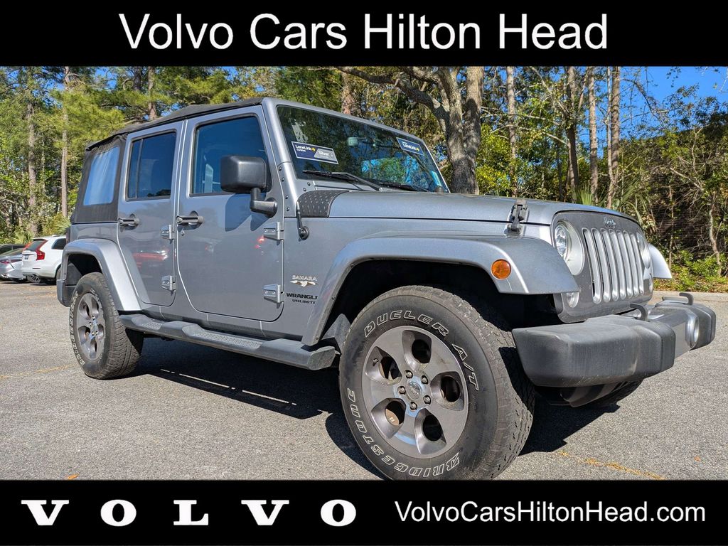 Billet Silver Metallic Clearcoat 2017 Jeep Wrangler Unlimited Sahara 4WD SUV / Crossover Four-Wheel Drive 5-Speed Automatic