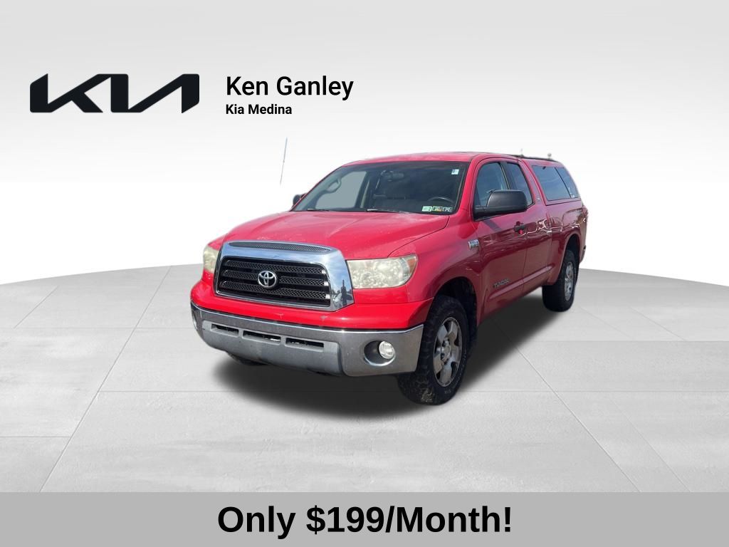 Radiant Red 2007 Toyota Tundra SR5 5.7L Double Cab 4WD Pickup Truck Four-Wheel Drive 6-Speed Automatic