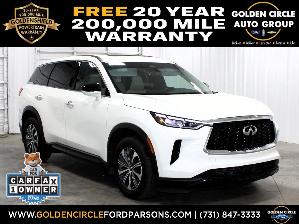 Glacier White 2025 INFINITI QX60 Pure AWD SUV / Crossover All-Wheel Drive 9-Speed Automatic