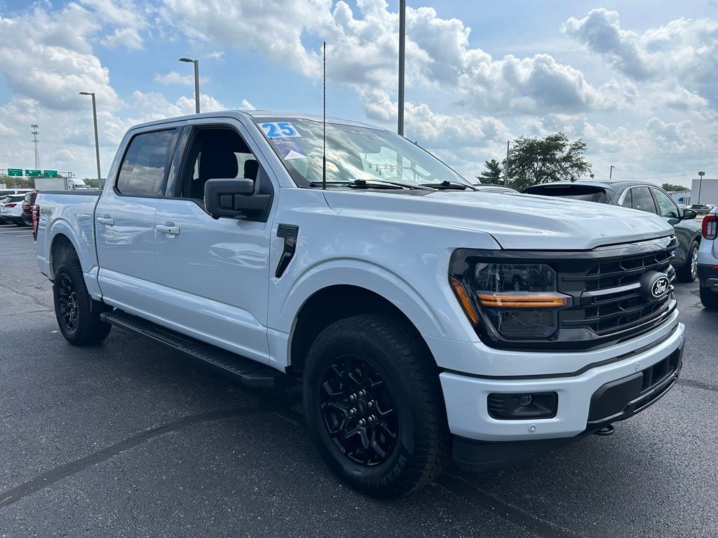 White Metallic 2025 Ford F-150 Pickup Truck Four-Wheel Drive Automatic