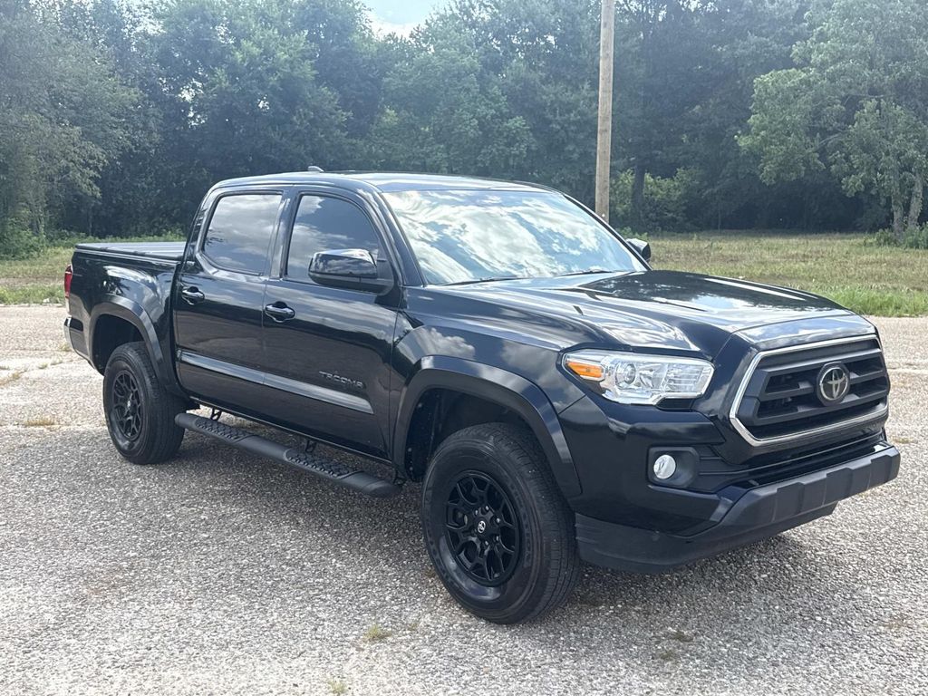 Midnight Black Metallic 2021 Toyota Tacoma Pickup Truck 4X2 6-Speed Automatic