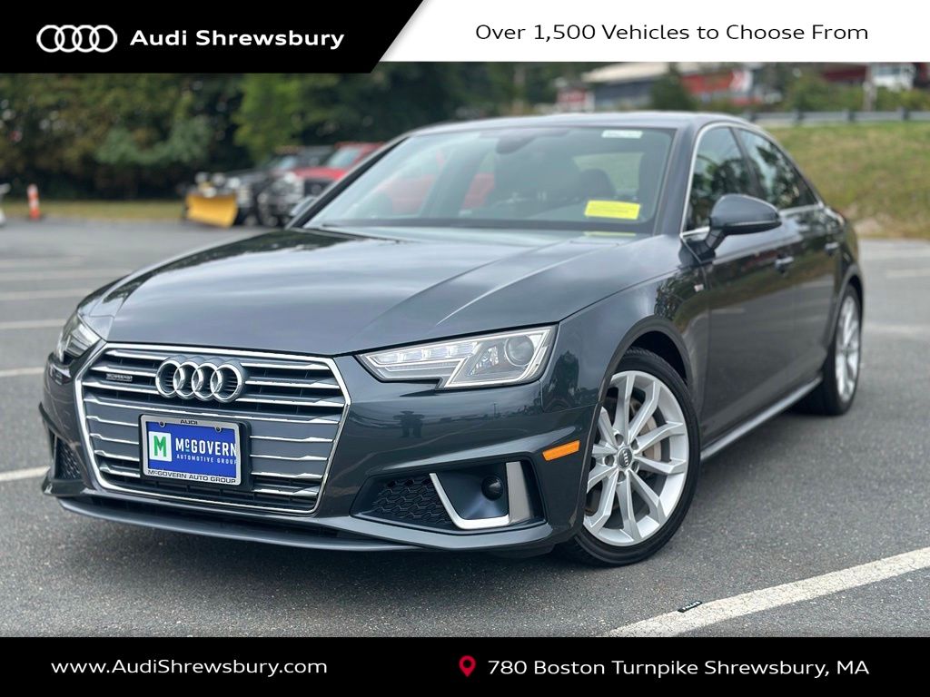 Gray Metallic 2019 Audi A4 Sedan All-Wheel Drive 7-Speed Automatic
