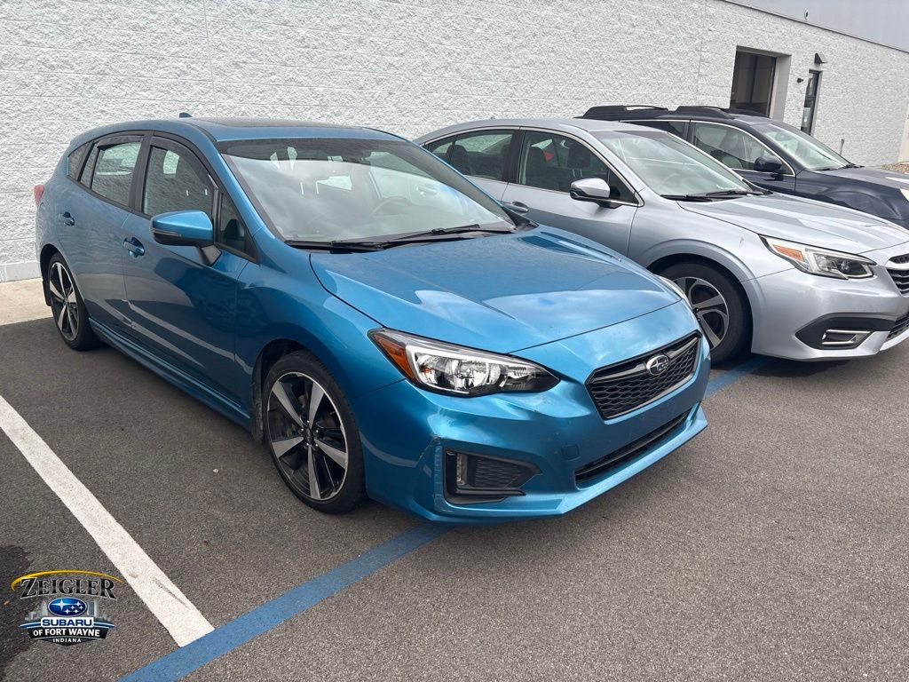 Blue 2019 Subaru Impreza Hatchback Continuously Variable Transmission