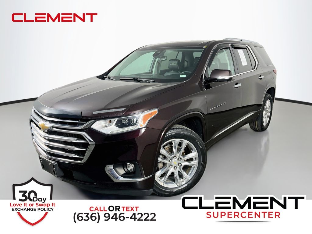 Black Cherry Metallic 2020 Chevrolet Traverse SUV / Crossover Four-Wheel Drive 9-Speed Automatic