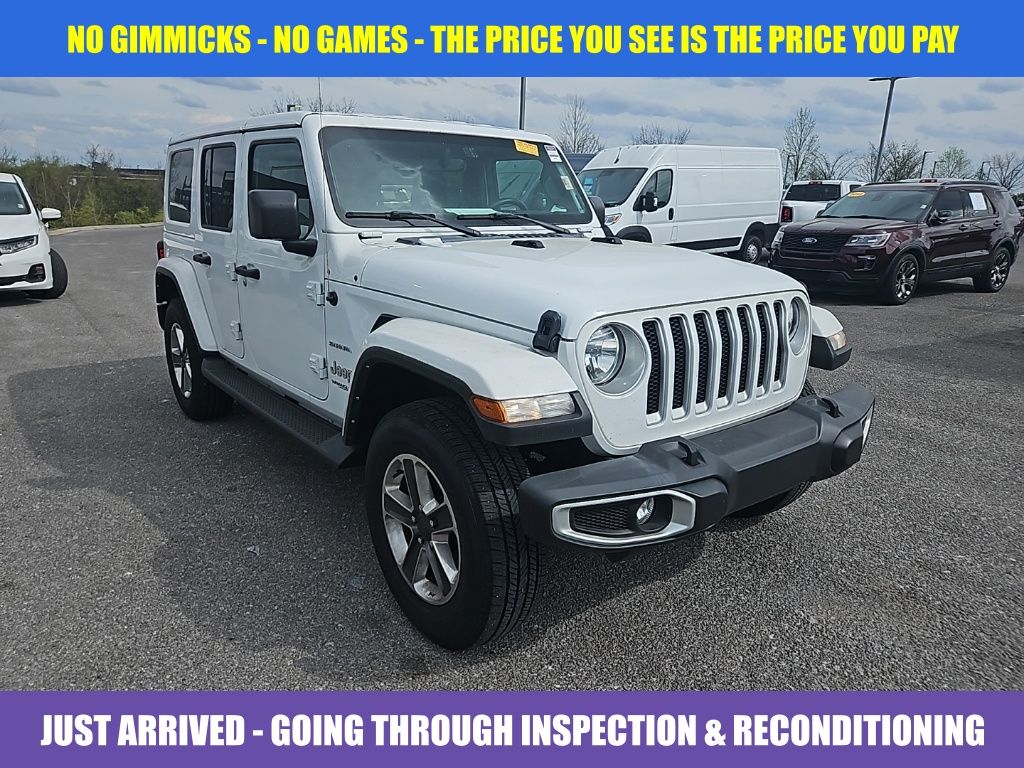 Bright White Clearcoat 2022 Jeep Wrangler Unlimited Sahara 4WD SUV / Crossover Four-Wheel Drive 8-Speed Automatic