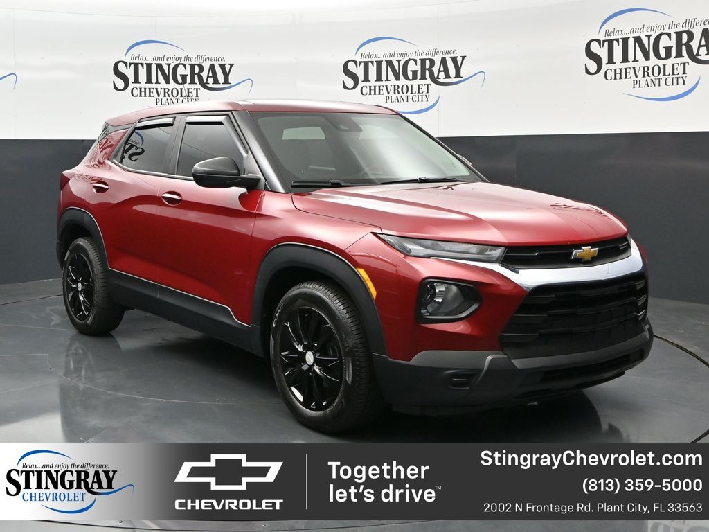 Scarlet Red Metallic 2021 Chevrolet Trailblazer LS FWD SUV / Crossover Front-Wheel Drive Continuously Variable Transmission