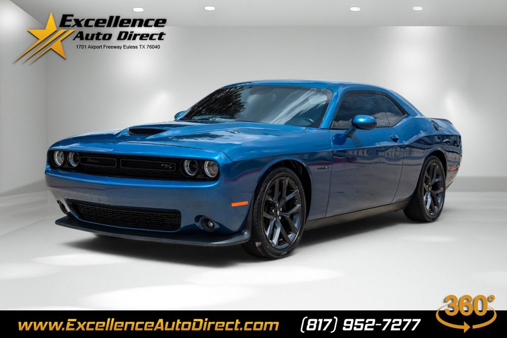 Blue (Frostbite) 2021 Dodge Challenger R/T RWD Coupe Rear-Wheel Drive 8-Speed Automatic