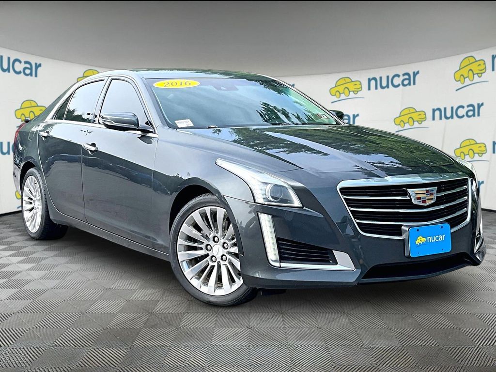 Phantom Gray Metallic 2016 Cadillac CTS Sedan All-Wheel Drive 8-Speed Automatic