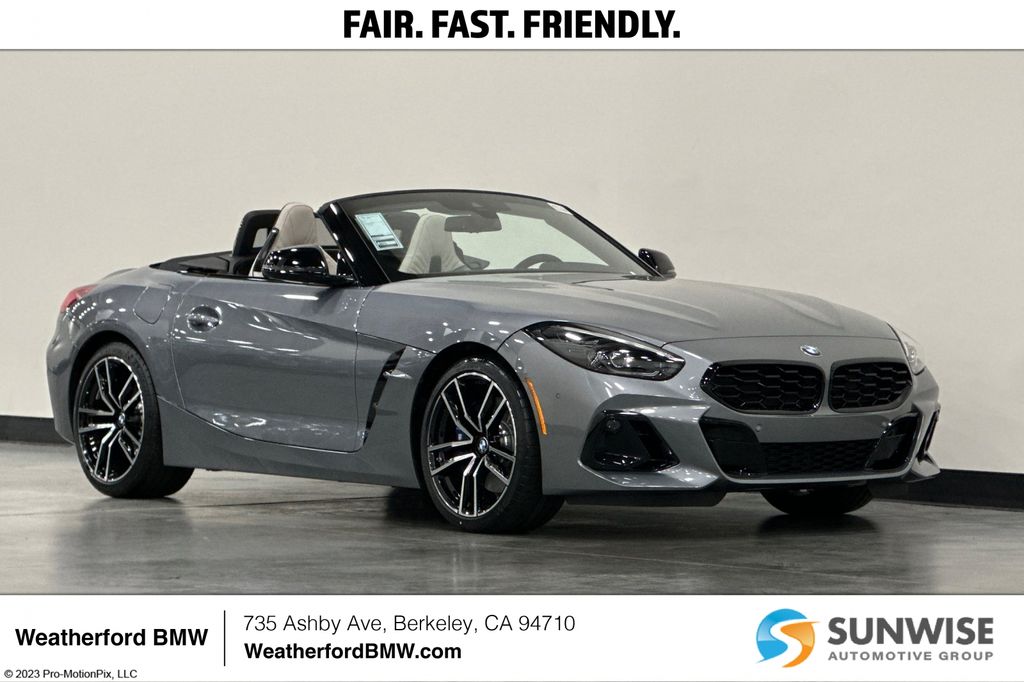 Gray (Skyscraper Grey Metallic) 2026 BMW Z4 Convertible Rear-Wheel Drive 8-Speed Automatic