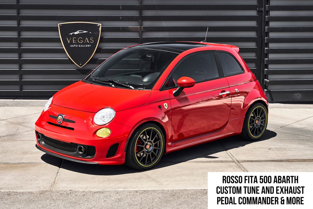 Red 2017 FIAT 500 Hatchback Front-Wheel Drive 6-Speed Automatic