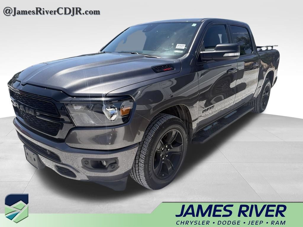 Gray (Granite Crystal Metallic Clearcoat) 2022 RAM 1500 Pickup Truck Four-Wheel Drive 8-Speed Automatic