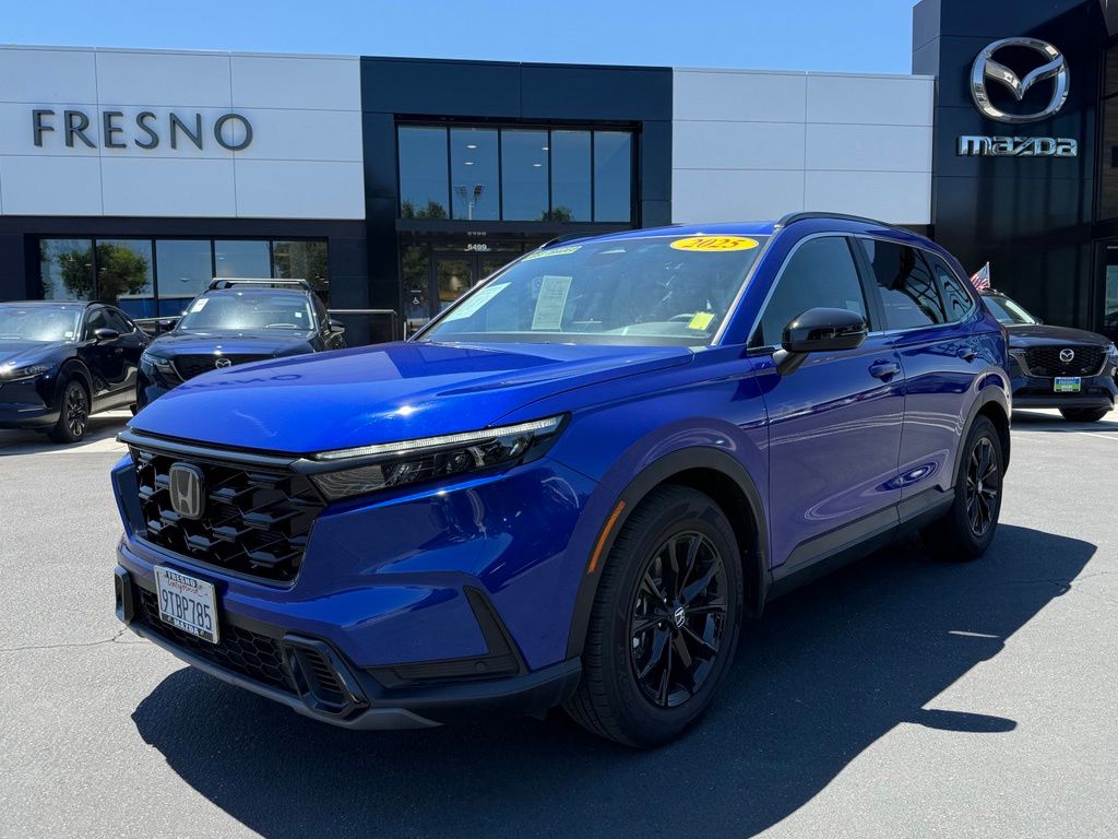 Blue 2025 Honda CR-V Hybrid SUV / Crossover Front-Wheel Drive Continuously Variable Transmission