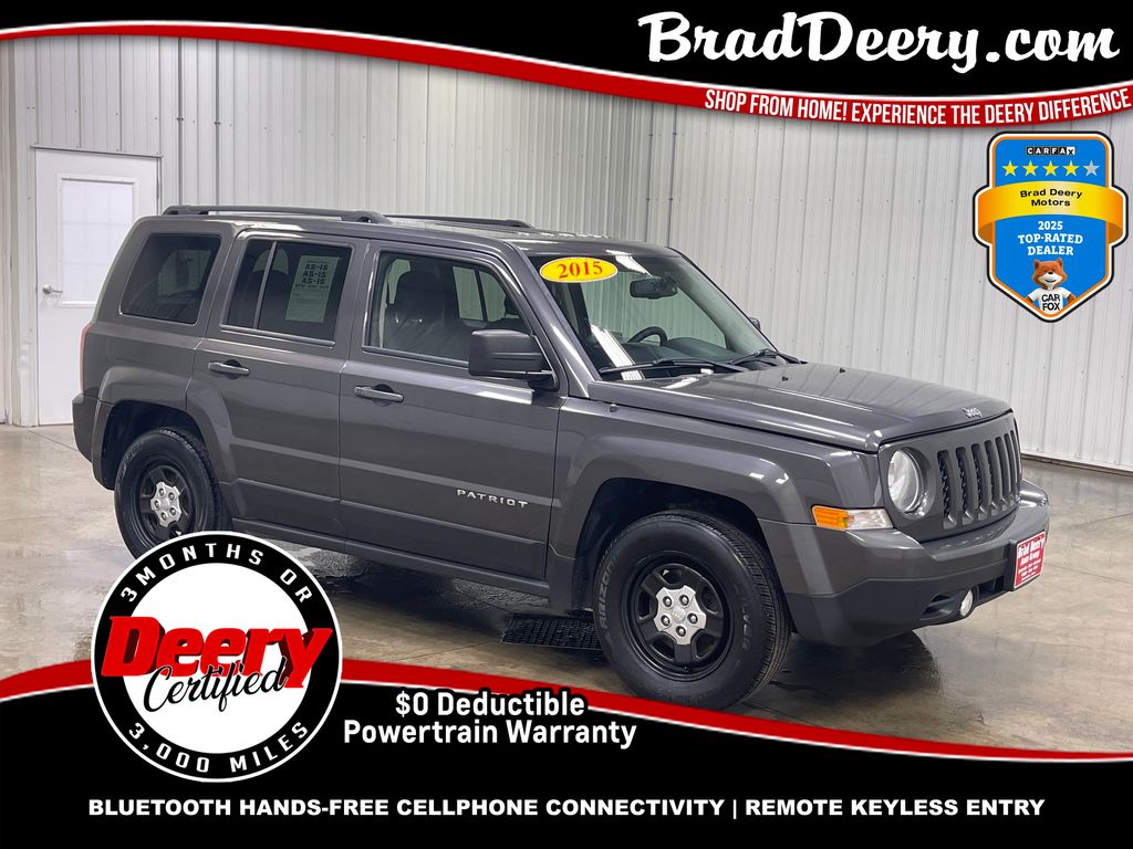 Gray (Granite Crystal Metallic Clearcoat) 2015 Jeep Patriot SUV / Crossover Front-Wheel Drive 5-Speed Manual